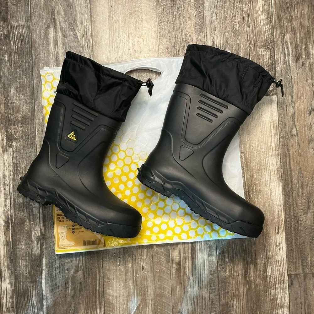 Shoes For Crews Men's Black Work Water Resistant Boots Size 9